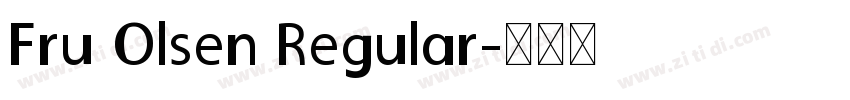 Fru Olsen Regular字体转换